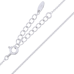 Collar de Plata de Ley con Corte de Diamante Brillante - Product Image 1