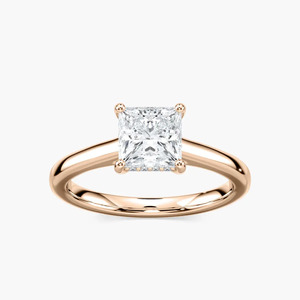 1 carat Princess Cut Diamond Engagement <b>Ring</b> Yellow <b>Gold</b> Classic Women's Jewelry yellow <b>gold</b> elegant timeless women - Product Image 5