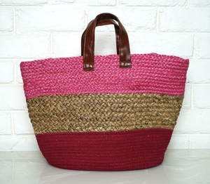 Sac fourre-tout en jute tissé pour femmes, style bohème, grande capacité, sac à bandoulière ouvert, sac de plage d'été, sac de shopping - Product Image 5