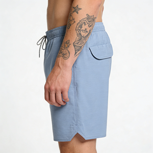 Shorts cargo confortables et extensibles pour hommes, avec poche zippée, séchage rapide, respirants, pour l'entraînement, boardshorts - Product Image 3