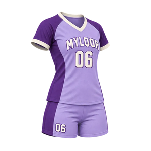 Conjunto de Fútbol para Mujer con Degradado, Camiseta Sublimada de Manga Corta con Cuello en V, Pantalones Cortos, Uniforme de Fútbol Personalizado, Ecológico y Transpirable - Product Image 6