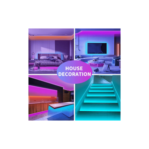 Bande lumineuse LED intelligente RGB de 30 m, synchronisation musicale et contrôle par application, lumières de chambre à coucher à changement de couleur avec télécommande - Product Image 2