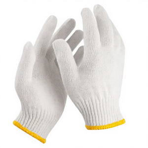 High Quality Men Women <b>Knitted</b> Labor Protection Garden Safety <b>Gloves</b> Anti-Slip Tear Resistant Abrasion Resistant 8oz Cotton - Product Image 6