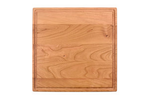 Tabla de cortar cuadrada de madera de pino con ranura para jugos para cocinas modernas - Product Image 3