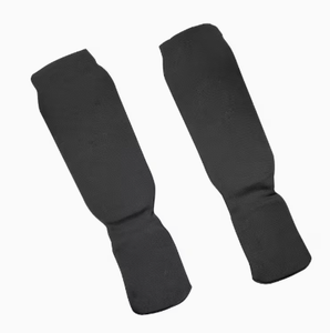 Espinilleras Negras de Spandex con Cierre de Velcro para Adultos, Protección Ligera, Protectores de Piernas Deportivos, Espinilleras de MMA, Sanda - Product Image 5