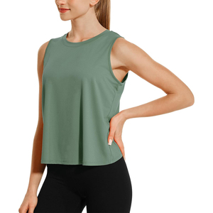 Performance Womens Yoga Tops Custom <b>Stretch</b> Fabric Gym Shirt Lightweight Activewear For Training And Yoga - Product Image 2