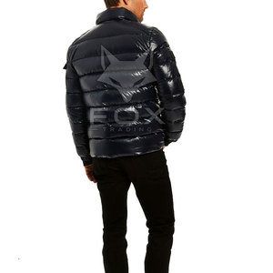 <b>Top</b> Selling High Quality Men's Winter <b>Bubble</b> Jacket Canvas Stand Collar Front Custom Design Wholesale Windproof Eco-Friendly - Product Image 6