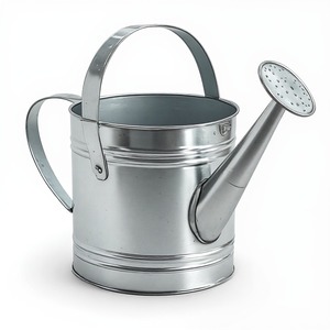 Contemporary Galvanized Watering Can Designed For Modern <b>Gardens</b> Offering Durable Construction And Elegant Appearance - Product Image 6