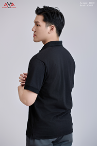 เสื้อโปโลชาย FMF พรีเมียม |   ปกเสื้อสีดำตัดกัน |   ผ้าถักผสมคอตตอน 60% โพลีเอสเตอร์ 40% |   ผลิตในเวียดนาม - Product Image 4