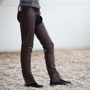 Genuine Leather Western Full <b>Chaps</b> High Quality Premium Style Horse Riders Comfortable Durable Equestrian Wear - Product Image 2