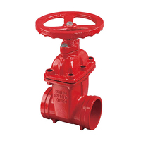 Vanne à opercule à siège souple rainurée NRS DN200 pour protection incendie, Vanne coupe-flamme DN100 PN16
