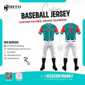Vêtements de softball en gros Chemises de baseball à séchage rapide pour patchs personnalisés Ensemble d'uniformes de baseball pour hommes Vêtements de sport Vêtements de sport - Product Image 2