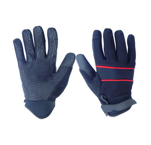 Guantes de Ciclismo de Dedo Completo Negros y Rojos de PU Antideslizantes con Cierre de Gancho y Bucle Unisex para Carreras al Aire Libre GULLSTAR YOGA INDUSTRY - Product Image 4