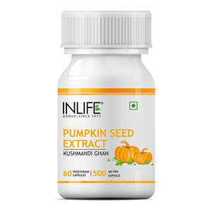 Complément alimentaire en vrac d'extrait de graines de citrouille de qualité supérieure 500mg, extrait végétal de Cucurbita Pepo, 60 capsules végétariennes - Product Image 1