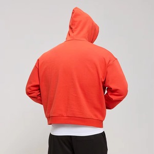 เสื้อฮู้ดดี้ผู้ชายไซส์ใหญ่ ขายส่ง ผ้าฝ้าย 100% ทรงบ็อกซี่ สไตล์ครอป สตรีทแวร์ สกรีนลายตามสั่ง ผลิตจำนวนมาก รับผลิตแบบ OEM - Product Image 6
