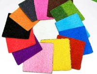 Tapis de gazon artificiel décoratif, fausse herbe en plastique, tapis d'herbe artificielle rouge/jaune/bleu pour balcon, maternelle, motif arc-en-ciel de dessin animé
