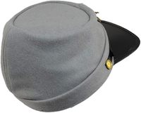 El producto es un sombrero Kepi de lana para hombre de la marca Jacobson Hat Company, modelo Civil W, en color gris.