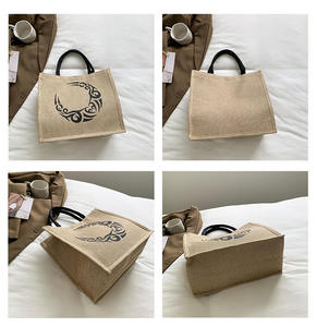 Handmade Eco Friendly Jute Ladies Purse with Zipper Closure Fashion Handbag - Product Image 6