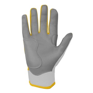 Gants de frappe blancs avec garniture orange, en cuir rembourré, fermeture auto-agrippante, pour l'entraînement, unisexe adulte - Product Image 4