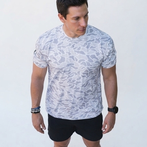 T-shirt de pêche personnalisé UPF 50+ imprimé grande taille, séchage rapide, manches courtes, protection UV, respirant, haute performance, homme femme, OEM ODM - Product Image 4