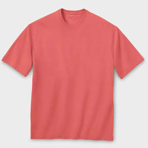 T-shirt streetwear personnalisé avec logo, devant uni, pour homme, 100% coton, coupe ample, manches courtes, tissu jersey écologique, col rond - Product Image 2