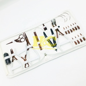 HOOPER COMPANY Rose Gold Stainless Steel Professional Hair Extension <b>Pliers</b> Kit with Micro Breads Function Tape <b>Plier</b> Tools <b>Set</b> - Product Image 4