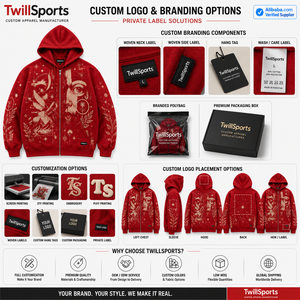 Sudadera Roja con Capucha y Cremallera para Hombre, Corte Regular, Diseño Estampado Urbano, Sublimación Frontal, Tejido de Forro Polar de Poliéster, Otoño - Product Image 5