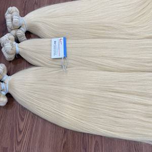 Top qualité doux lisse plus mince russe #60 cheveux Machine trame pas de retour cheveux Double dessiné trame Extensions de cheveux - Product Image 5