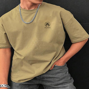 เสื้อยืดโอเวอร์ไซส์ผู้ชาย ดีไซน์ใหม่ ผ้าฝ้าย 100% ขายส่ง เสื้อผ้าแฟชั่นทรงหลวม พิมพ์ลาย เสื้อยืดโอเวอร์ไซส์ผู้ชาย - Product Image 4