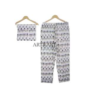 ชุดนอนผู้หญิงแขนยาวลายดอกไม้ ดีไซน์ใหม่ คุณภาพดีเยี่ยม ผลิตจากผ้าฝ้ายเนื้อนุ่ม ระบายอากาศได้ดี - Product Image 3