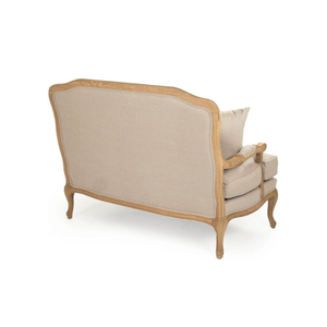 Ensemble de canapés en teck massif de style moderne pour salon et extérieur avec pieds en bois - Product Image 4