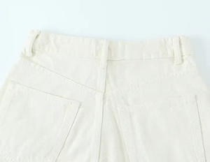 New Trend <b>Women</b>’s Premium High Waist Denim Shorts with Relaxed <b>Baggy</b> Fit, Vintage Blue Wash, Distressed Texture and Fashionable - Product Image 6