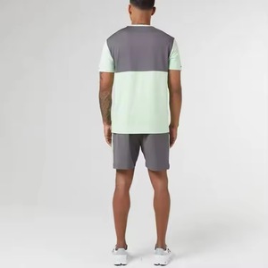 Men's Eco-Friendly Crew Neck Short T-Shirt & Streetwear Shorts Set 100% Cotton Digital Printed Acid Wash Summer Outdoor Use - Product Image 6
