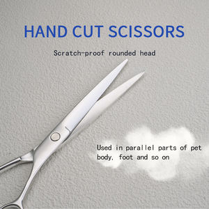 7Inch Stainless Steel Pet Thinning Scissors Hair Styling Scissors for <b>Dogs</b> with Blunt Tip Right-Handed Set - Product Image 6