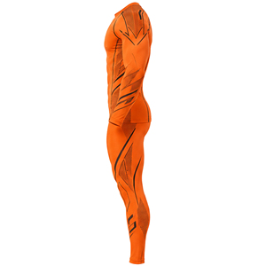 Ensemble de survêtement de compression personnalisé pour homme, respirant, séchage rapide, haut à manches longues et bas de corps, idéal pour le fitness, la course et les sports masculins - Product Image 6