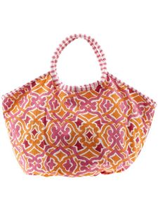 Sac fourre-tout en toile de coton à motif floral, grande capacité, sac à bandoulière, fermeture éclair, logo personnalisé, pour voyage, shopping, plage, avec doublure - Product Image 3
