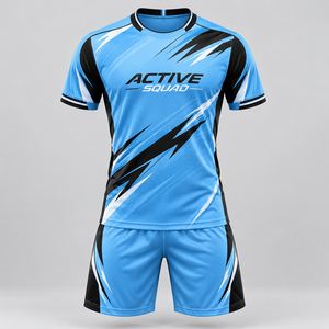 Ensemble d'uniformes de football personnalisés avec logo imprimé, taille unique, noir, sublimation, 100 % polyester, séchage rapide, respirant, unisexe, 2026 - Product Image 4