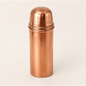 Bouteille d'eau en cuivre pur, style thermos, récipient pour la santé, écologique, bouteille de boisson pour le yoga et la gym, bouteille en cuivre pur faite à la main - Product Image 1