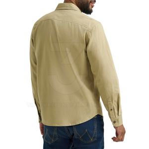 Camisas de Hombre de Algodón Transpirable de Primera Calidad, Diseño Personalizado, Casuales de Primavera, Secado Rápido, Ecológicas, Tejido de Punto de 320g, MOQ Bajo - Product Image 3