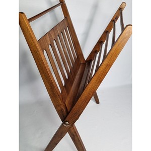 Wholesale Natural Bamboo Folding Wooden Magazine Rack | B2B Pricing - Product Image 1