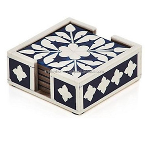 Soporte de pastel con incrustaciones de hueso decorativo hermoso hecho a mano, posavasos de espuma de resina de tamaño personalizado, Nuevas bandejas de servicio para uso doméstico - Product Image 1