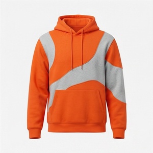 Sweat à capuche pour homme, en tricot, surdimensionné, couleur personnalisée, respirant, 100% impression de votre logo de marque, pull en molleton, streetwear - Product Image 1