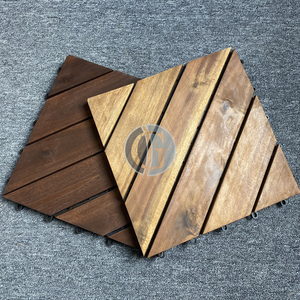 Azulejos entrelazados de madera de acacia natural para terraza exterior impermeable diseño contemporáneo del proveedor de Vietnam - Product Image 4