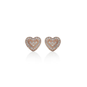 Boucles d'oreilles clous solitaires en or rose avec diamant taillé, bijoux de luxe pour femme, plaqué rhodium, cadeau léger pour mariage, anniversaire ou fête - Product Image 3