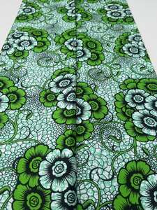 Style éthiopien 100 pour cent coton africain Holland tissu imprimé à la cire pour robes véritable matériel Ankara pour les projets de couture - Product Image 2