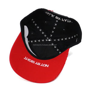 Logo personnalisé de haute qualité 5 panneaux un cadre Snap Back chapeau drapeau broderie facture incurvée casquette de Baseball en coton en gros - Product Image 5