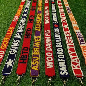 Beaded Shoulder Strap Seed Bead Purse Handle Crossbody Bag Belt Game Day Sports Team <b>Accessory</b> Replacement Sash <b>Handbag</b> Supplies - Product Image 1