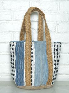 Bolso Bandolera Bohemio de Algodón y Yute Personalizado 2026 para Mujer, Hecho a Mano, Sólido, para Uso Diario, Abierto, Moderno, para Playa y Compras, Delhi - Product Image 4