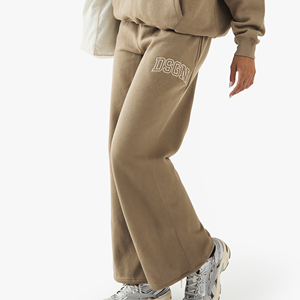 DTF Custom Cotton Polyester Casual Wide Leg Pants Personalized Logo Printed <b>Lounge</b> <b>Trousers</b> OEM Streetwear Fashion for <b>Women</b> - Product Image 1