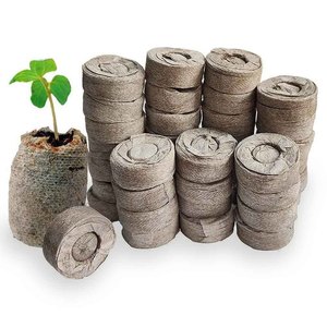 Disques de tourbe de coco de haute qualité, granulés de coco, pellets de cocopeat prêts à l'emploi pour pépinière. - Product Image 3